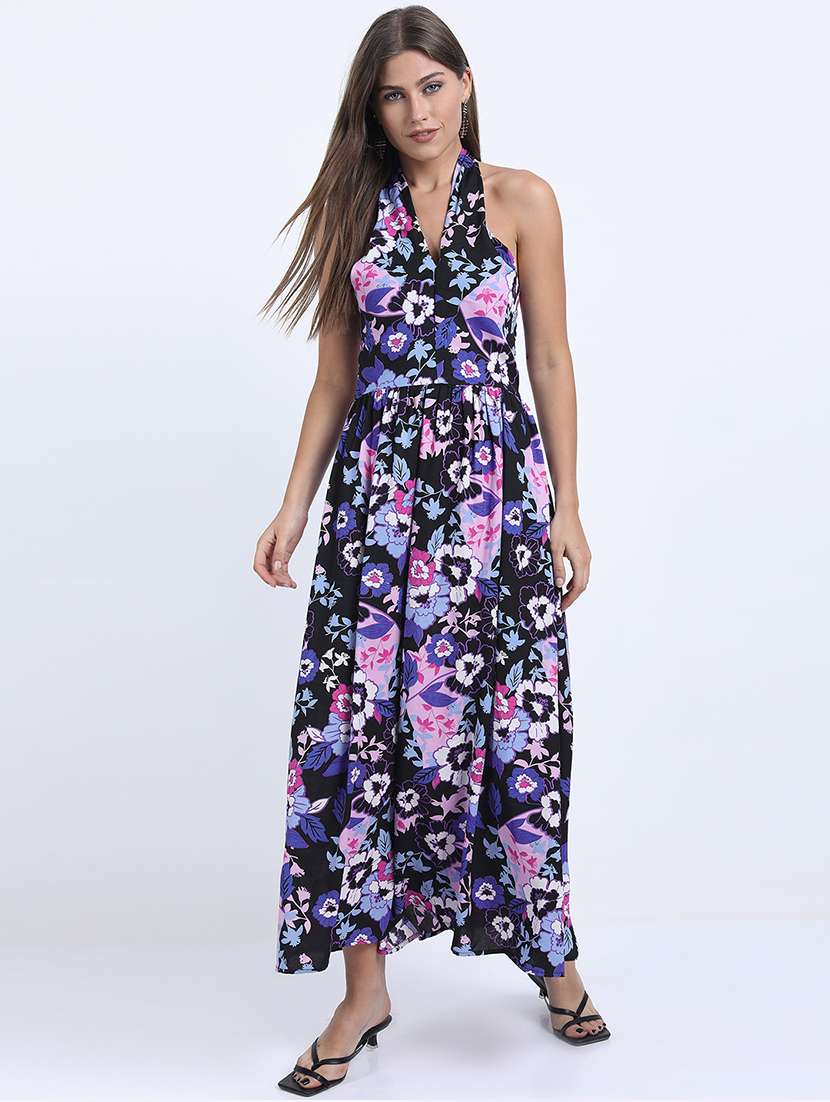 women multi polyester a-line dress - 22470775 -  Standard Image - 3