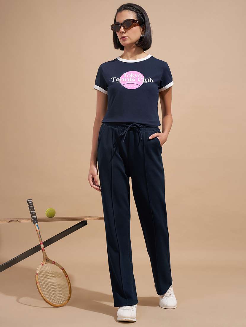women printed short sleeve crop top - 22470906 -  Standard Image - 5