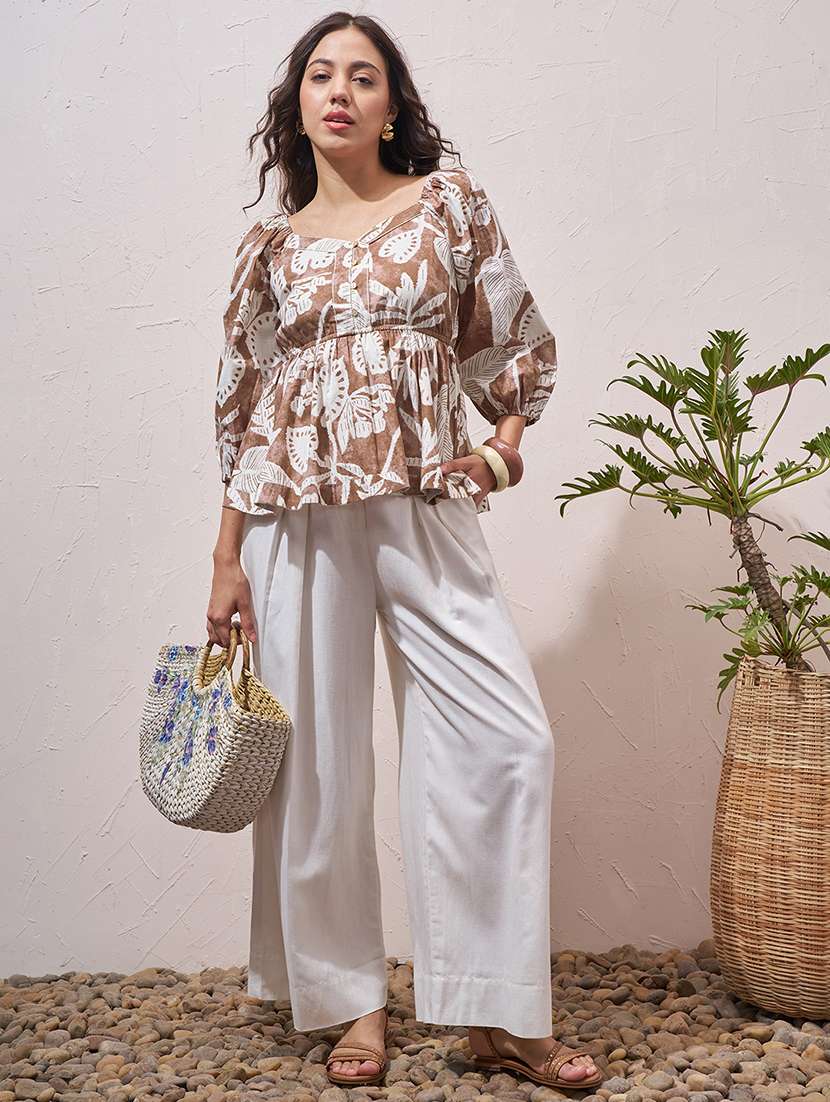 women floral pink cotton regular top - 22471098 -  Standard Image - 5