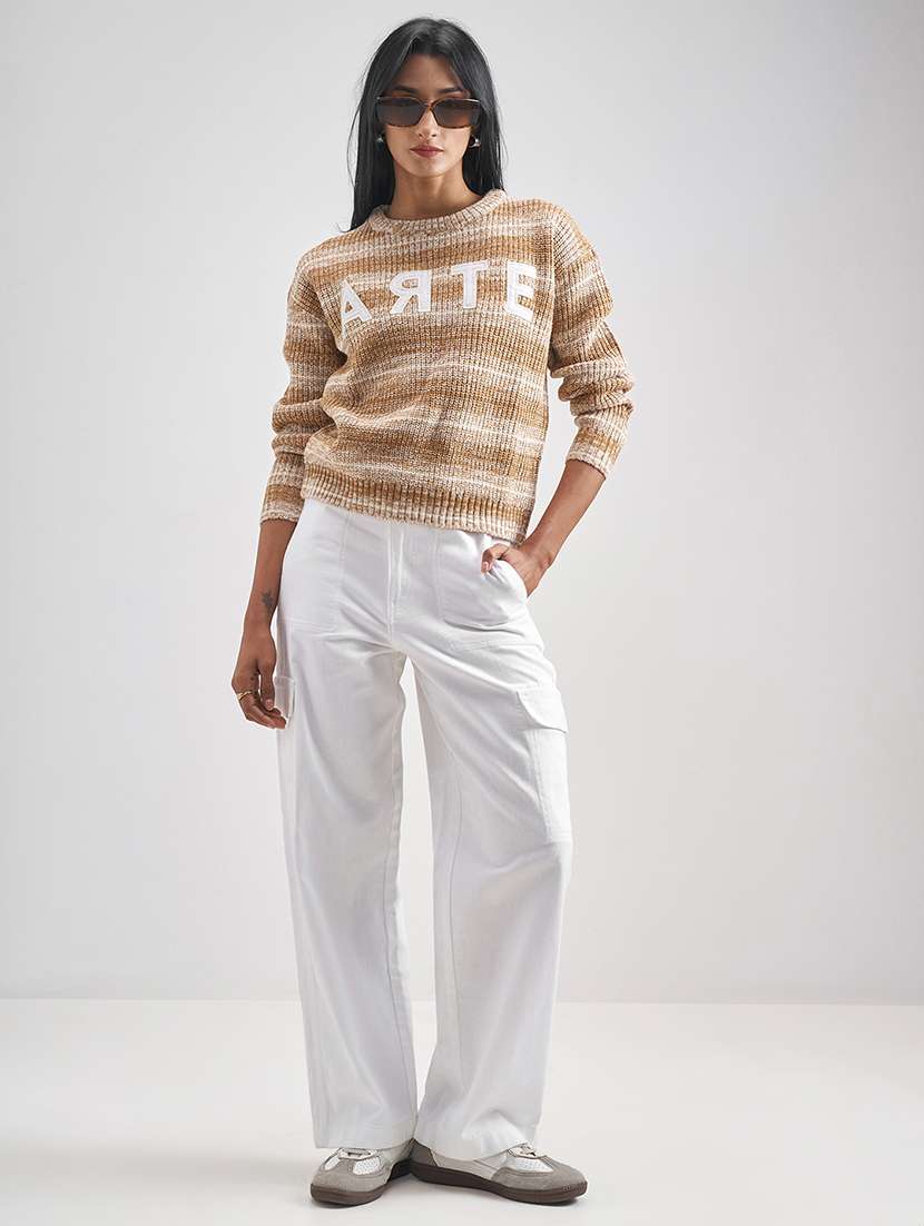 women white cotton chinos trouser - 22471162 -  Standard Image - 5