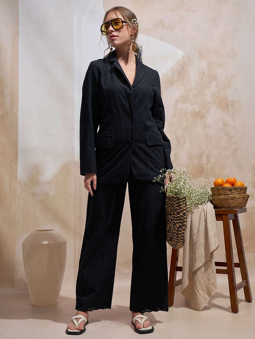 women black cotton chinos trouser - 22471228 -  Standard Image - 5