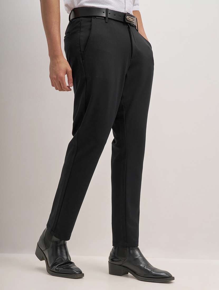 men black nylon chinos casual trouser - 22471304 -  Standard Image - 3