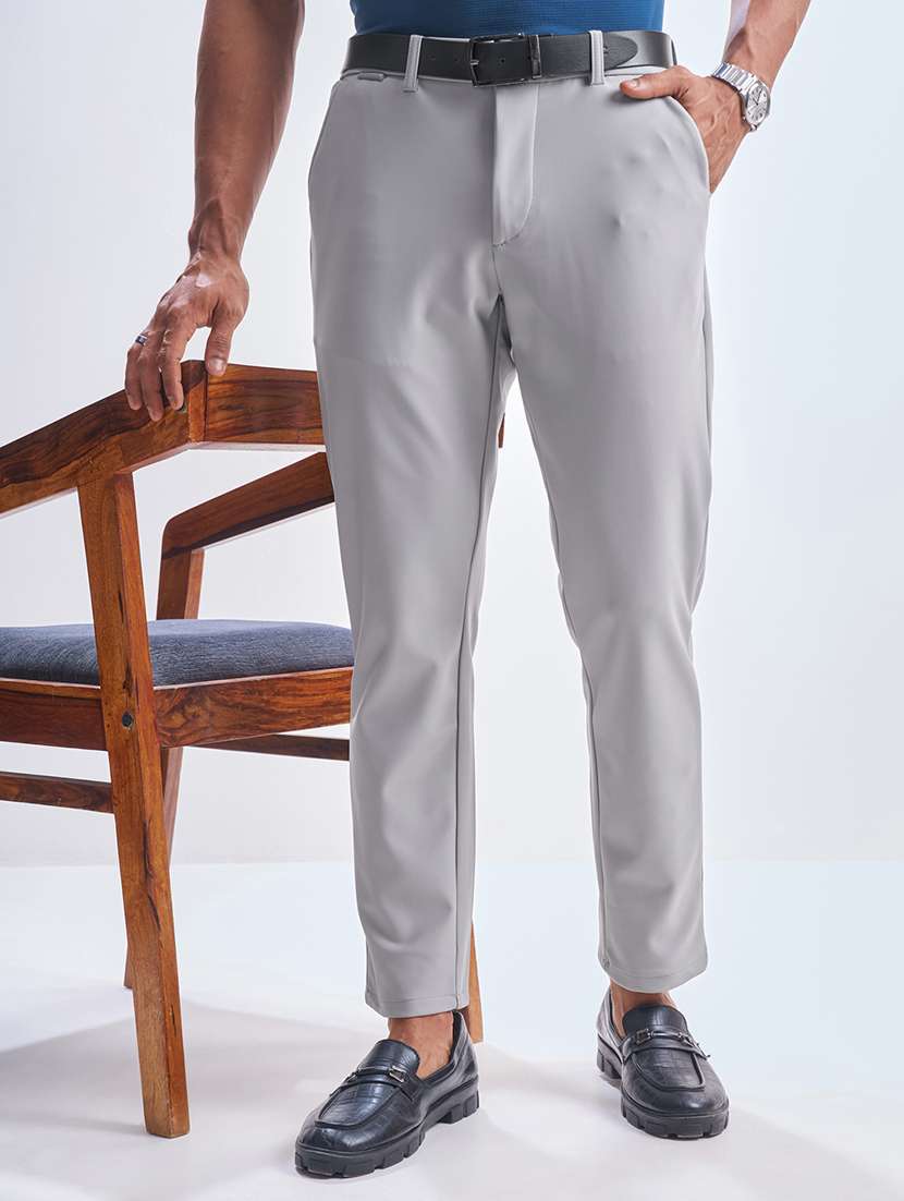 men nylon chinos casual trouser