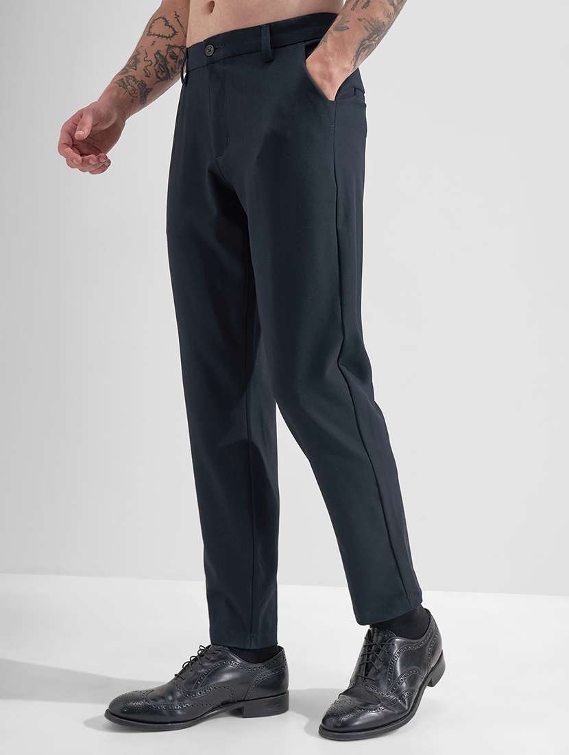 Men Polyester Chinos Casual Trouser - 22471323 -  Standard Image - 3