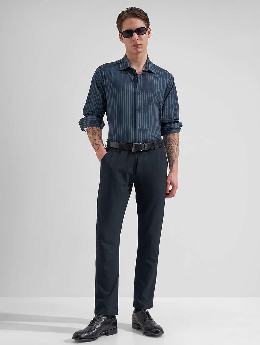 Men Polyester Chinos Casual Trouser - 22471323 -  Standard Image - 5