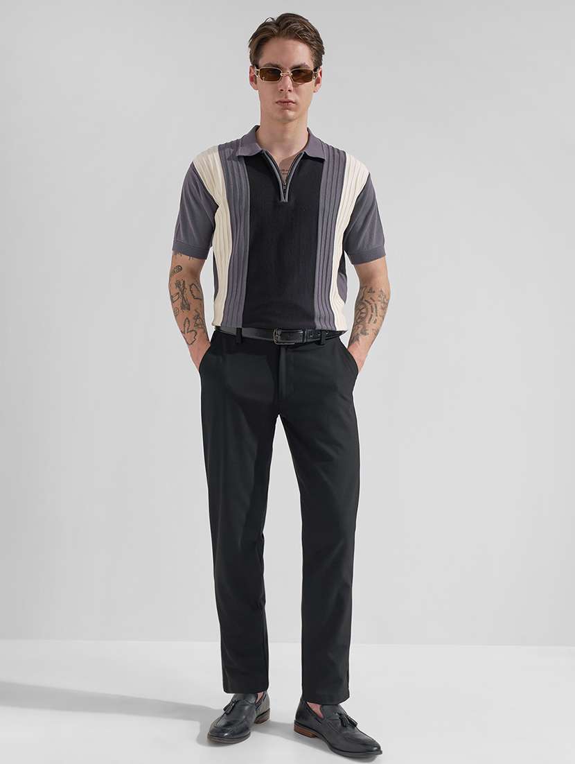men polyester chinos casual trouser - 22471324 -  Standard Image - 5