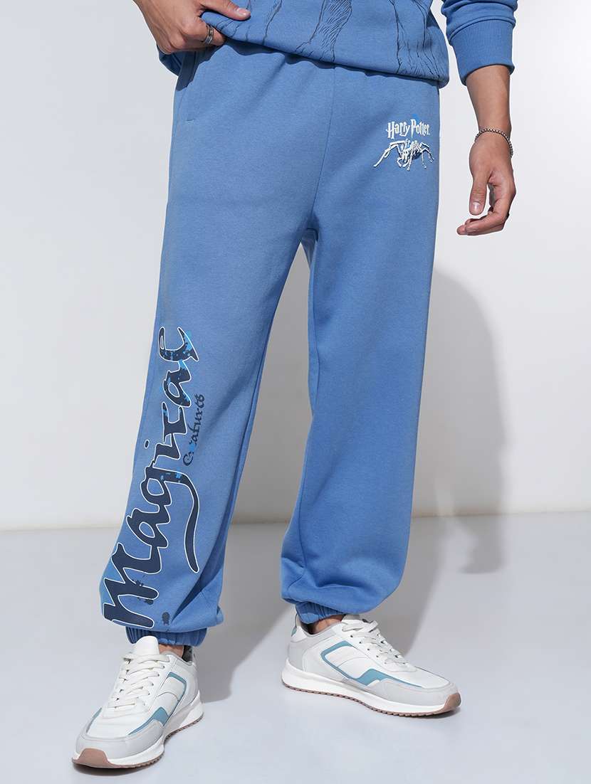 men blue cotton chinos casual trouser