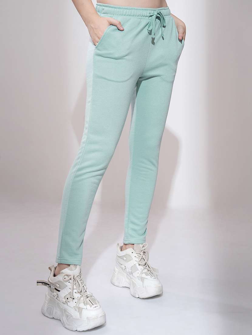 women blue polyester track pant - 22471350 -  Standard Image - 3