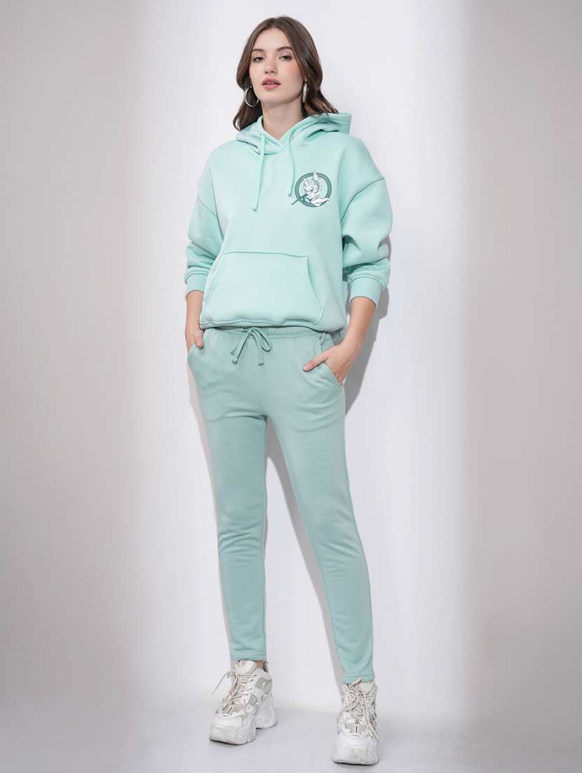 women blue polyester track pant - 22471350 -  Standard Image - 5