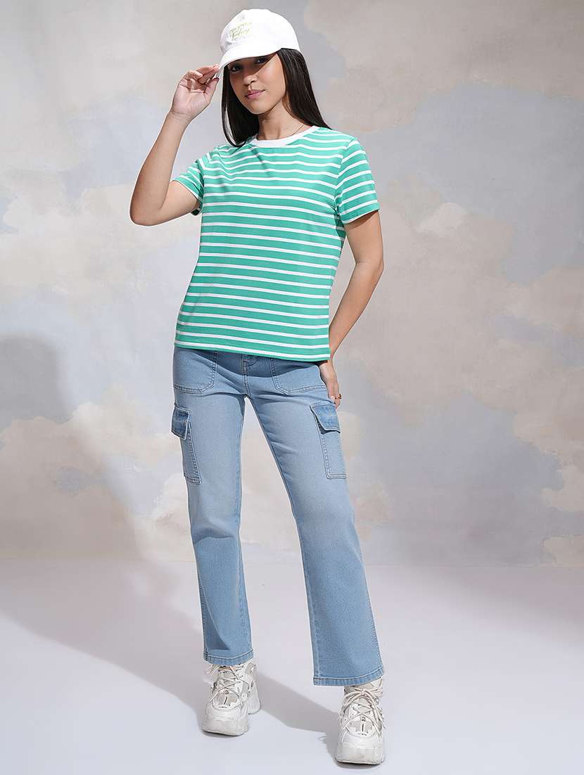 women blue cotton jean - 22471371 -  Standard Image - 5