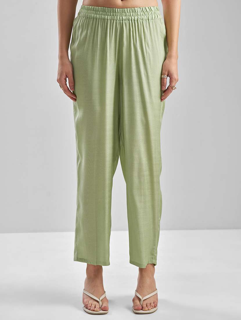 women self design green kurta pant set - 22471444 -  Standard Image - 5