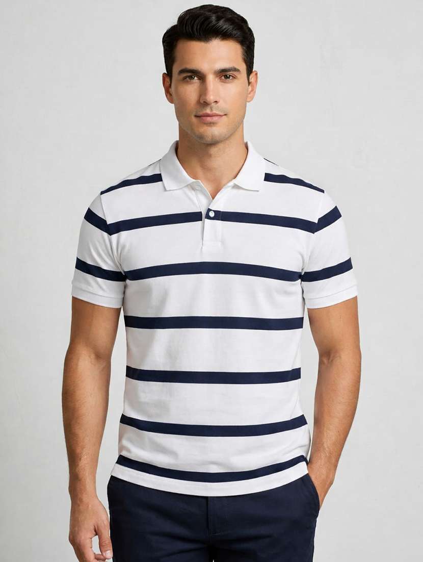 men multi colored cotton blend color block t-shirt