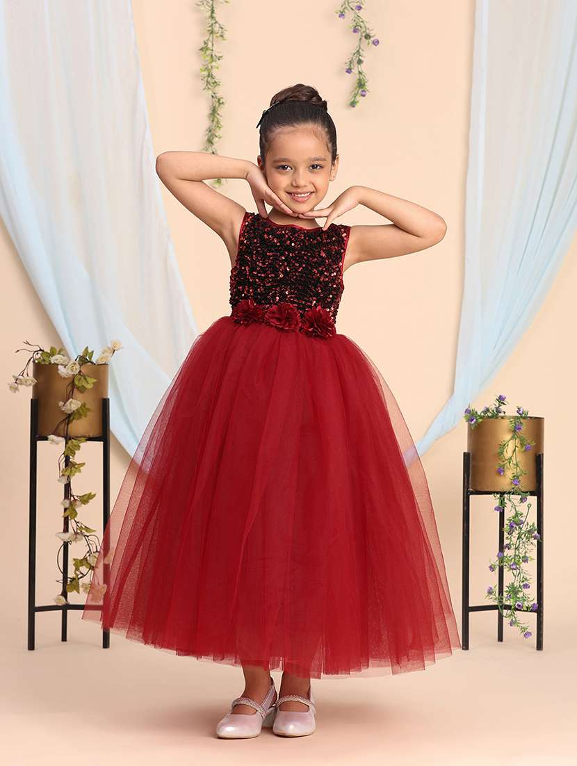 girls embellished fit & flare dress 