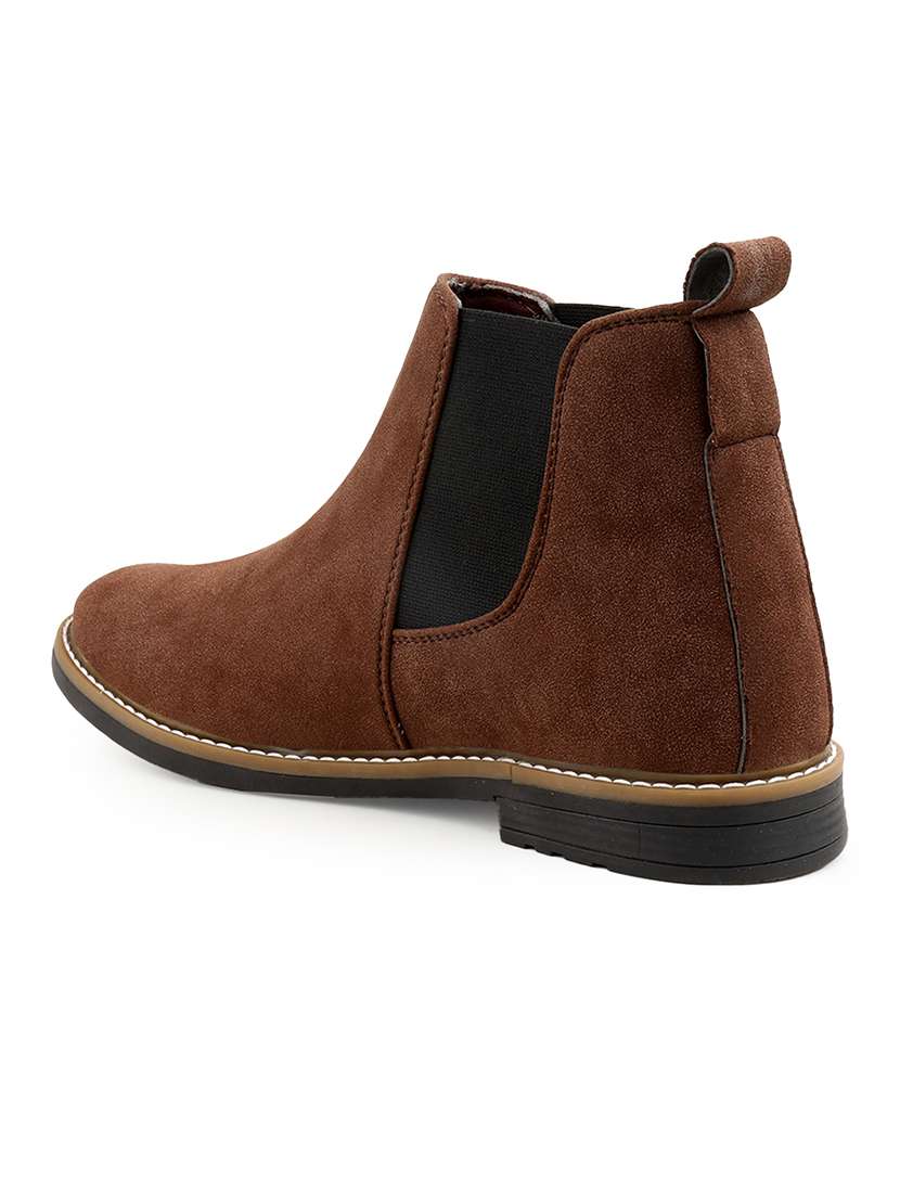 men brown high ankle boot - 22471619 -  Standard Image - 3