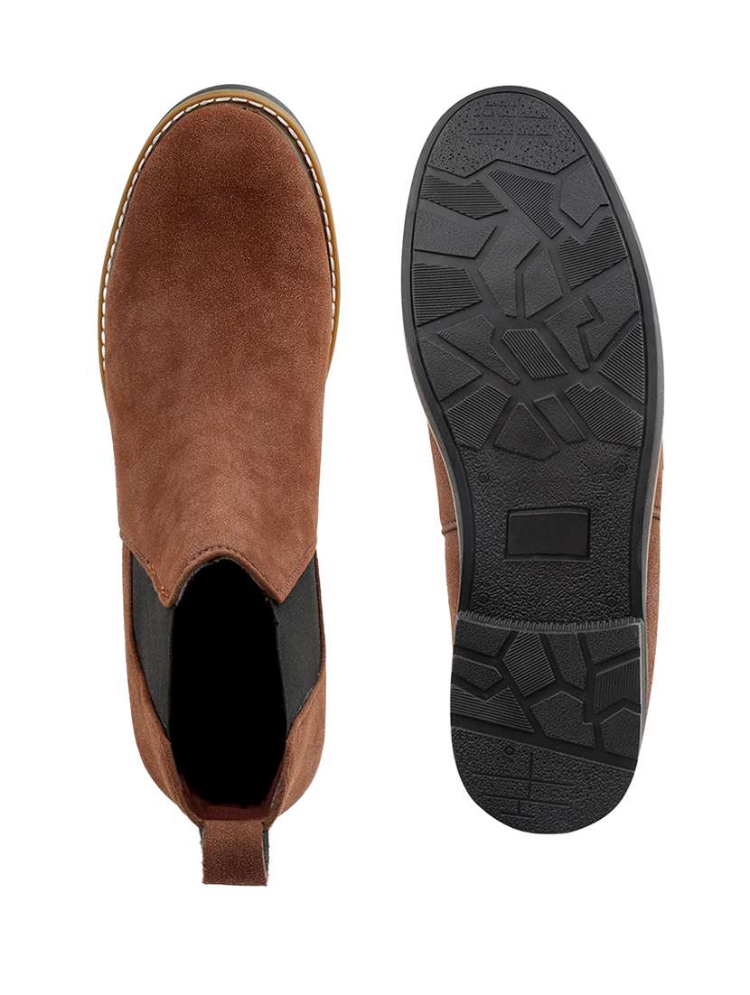 men brown high ankle boot - 22471619 -  Standard Image - 5