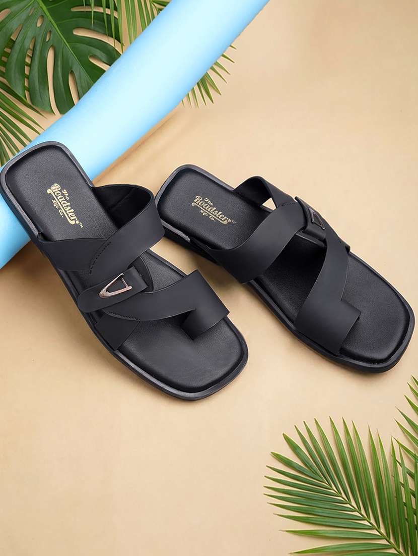 men solid one toe sandal 