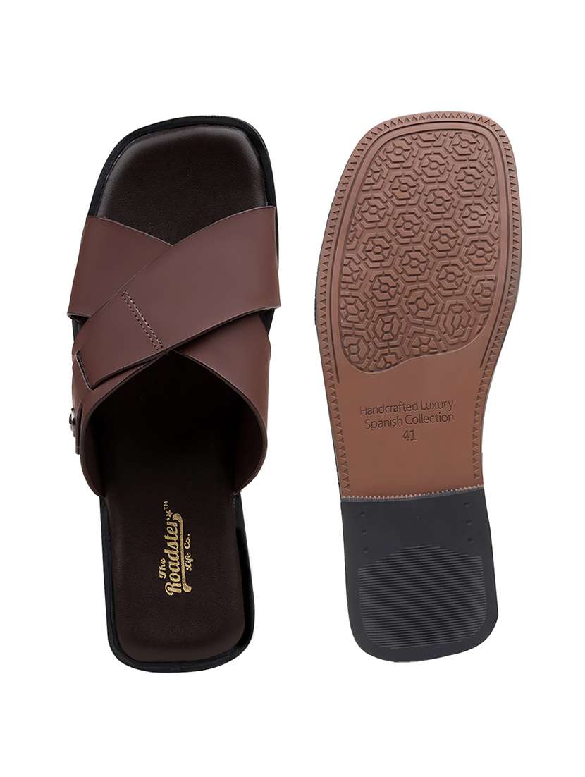 men solid slip on sandal - 22471625 -  Standard Image - 5