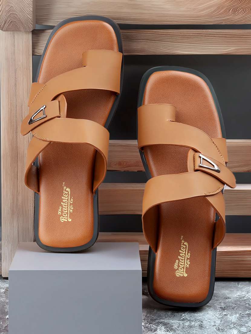 men solid one toe sandal 