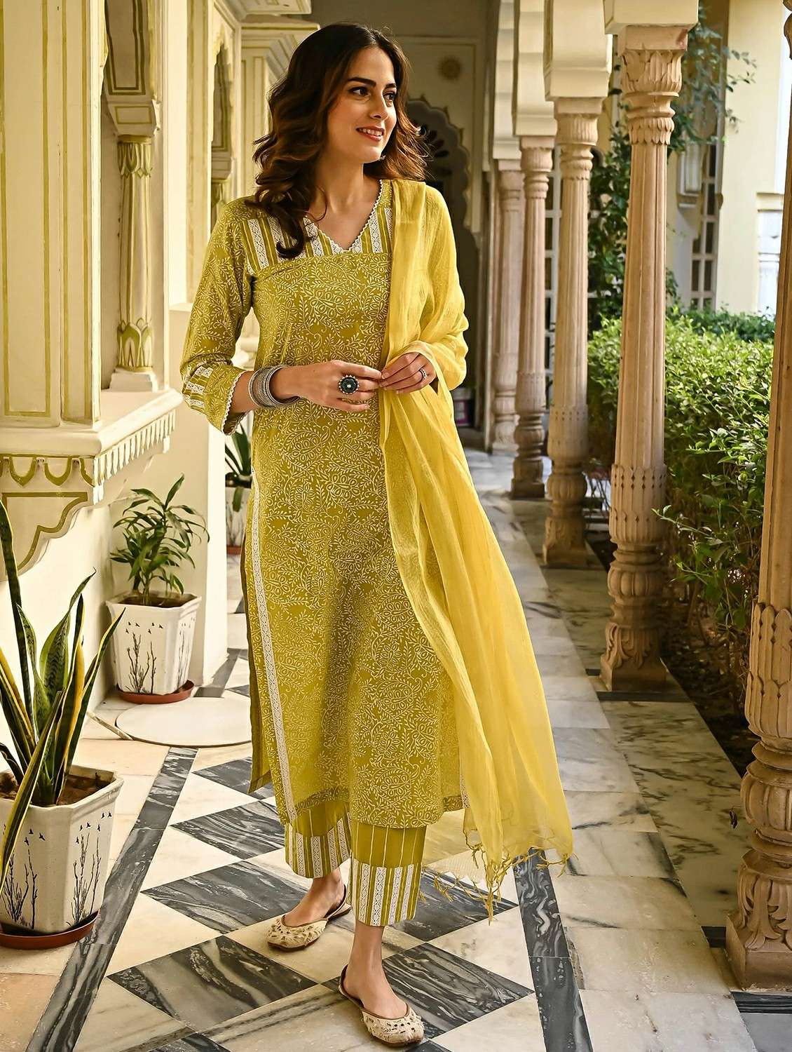 women yellow suit set - 22471653 -  Standard Image - 5