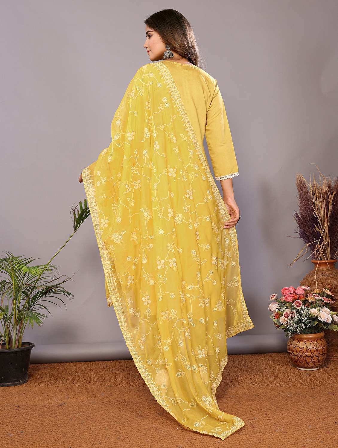 women yellow suit set - 22471674 -  Standard Image - 3