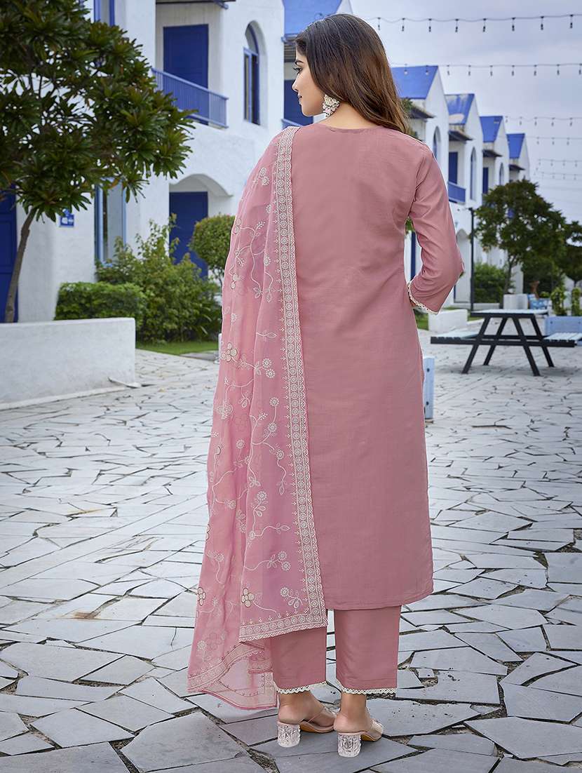 women mauve suit set - 22471675 -  Standard Image - 3