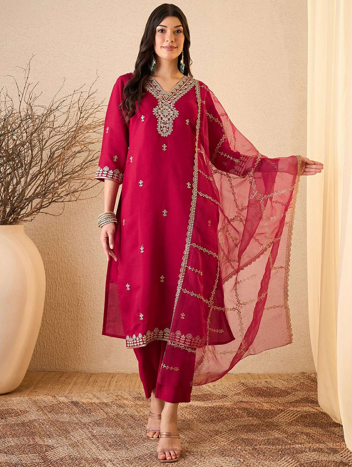 women pink suit set