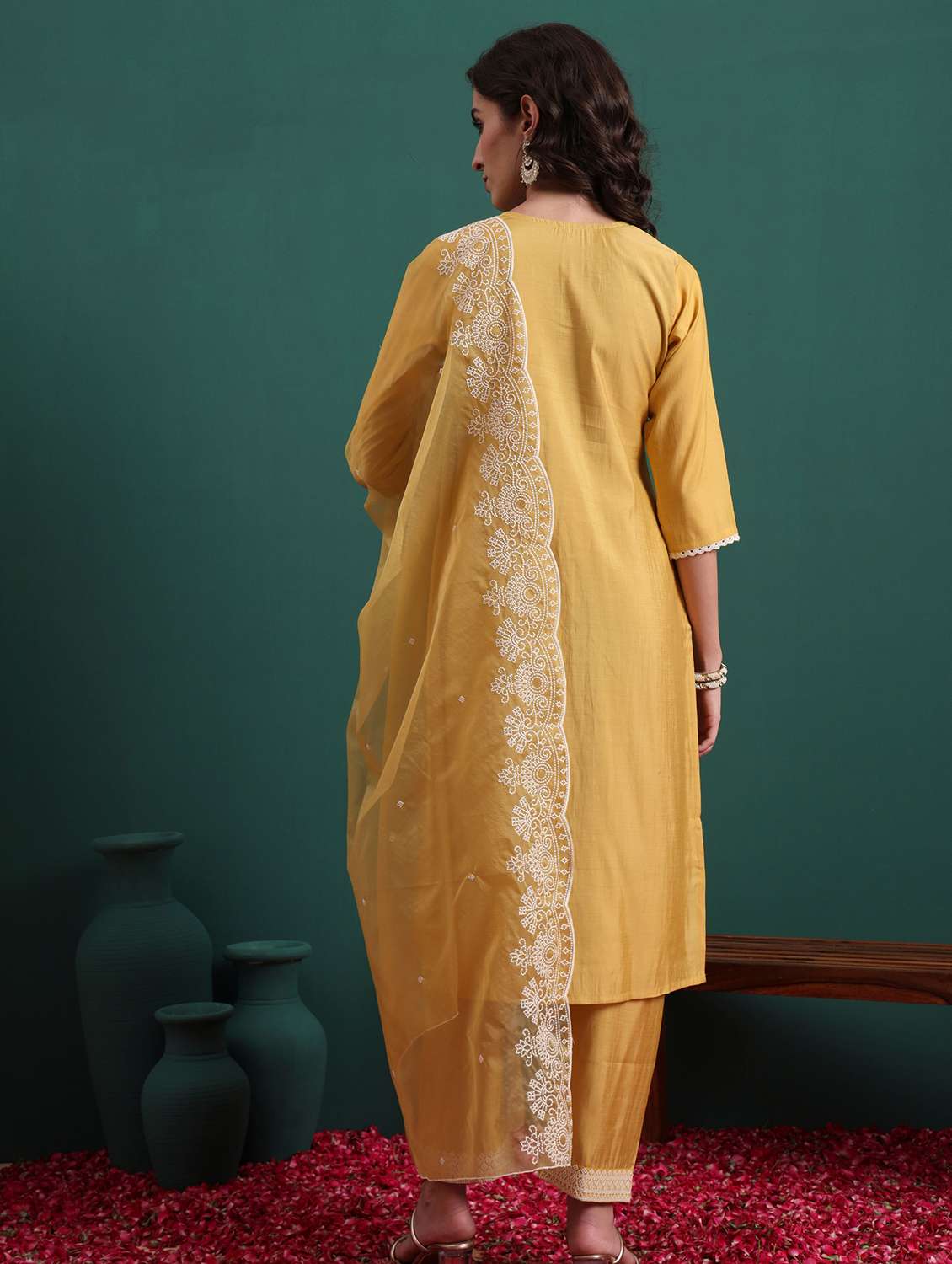 women yellow suit set - 22471767 -  Standard Image - 3
