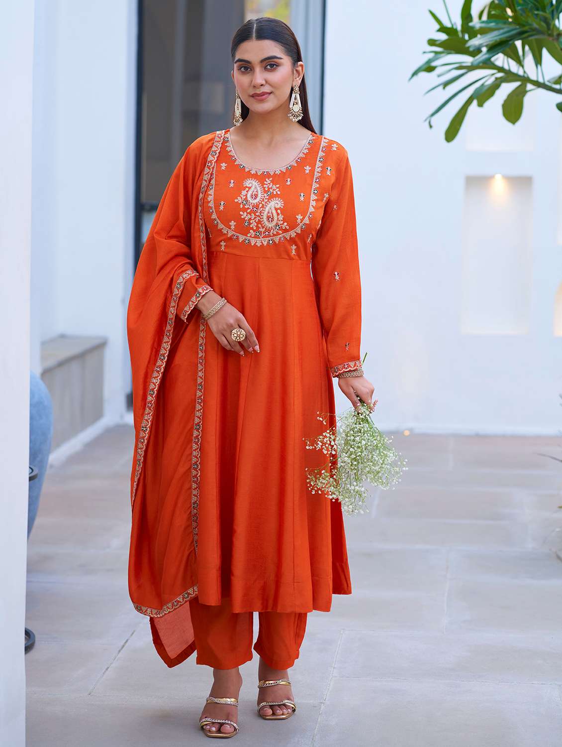 women rust suit set - 22471772 -  Standard Image - 3
