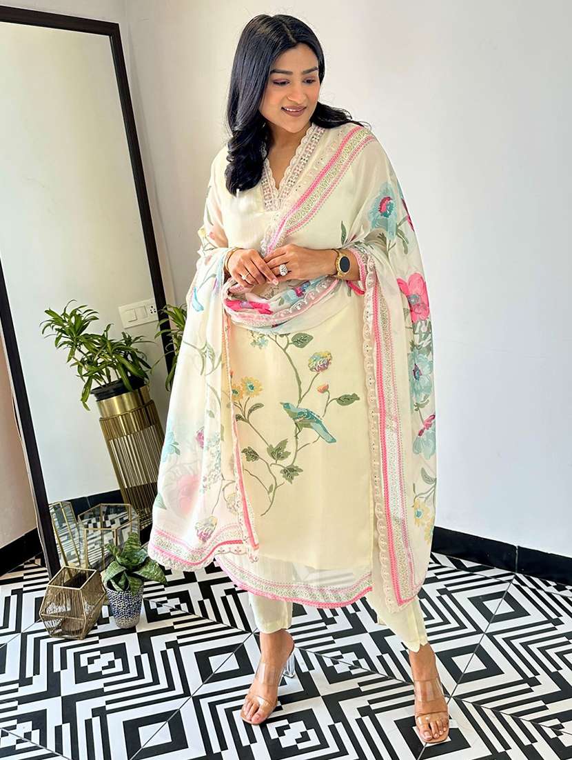 women beige suit set - 22471831 -  Standard Image - 3
