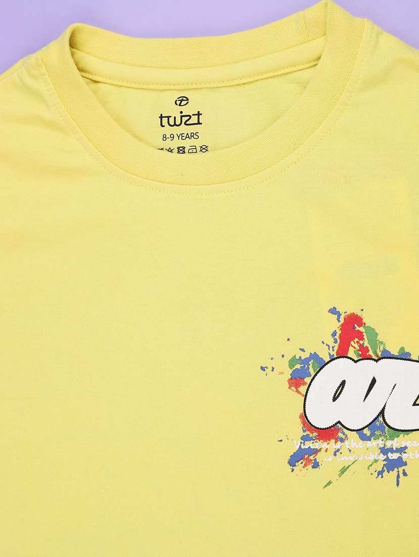 Boys Printed Short Sleeves Regular Fit T-shirt - 22471958 -  Standard Image - 3
