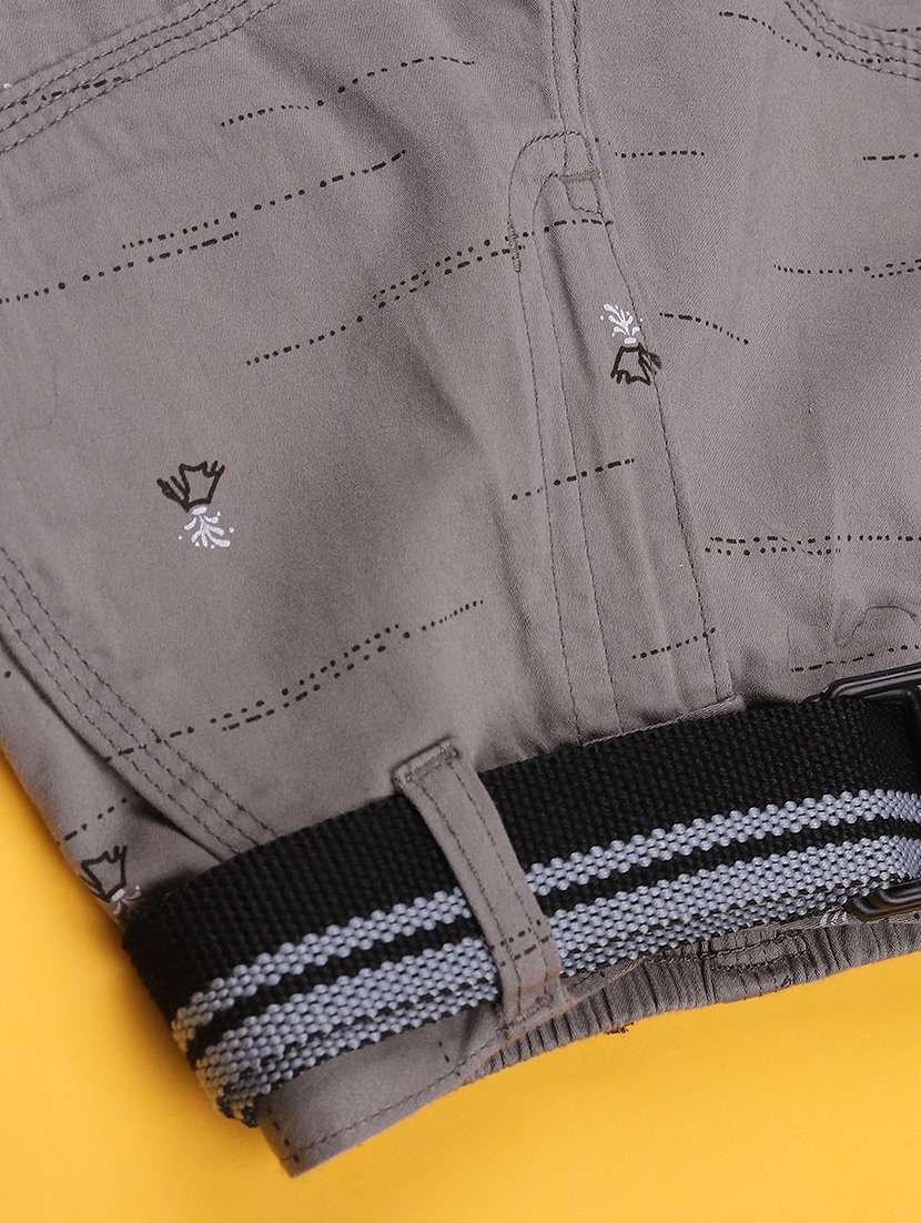 Boys Printed Mid Rise Three Fourth Shorts - 22472253 -  Standard Image - 3
