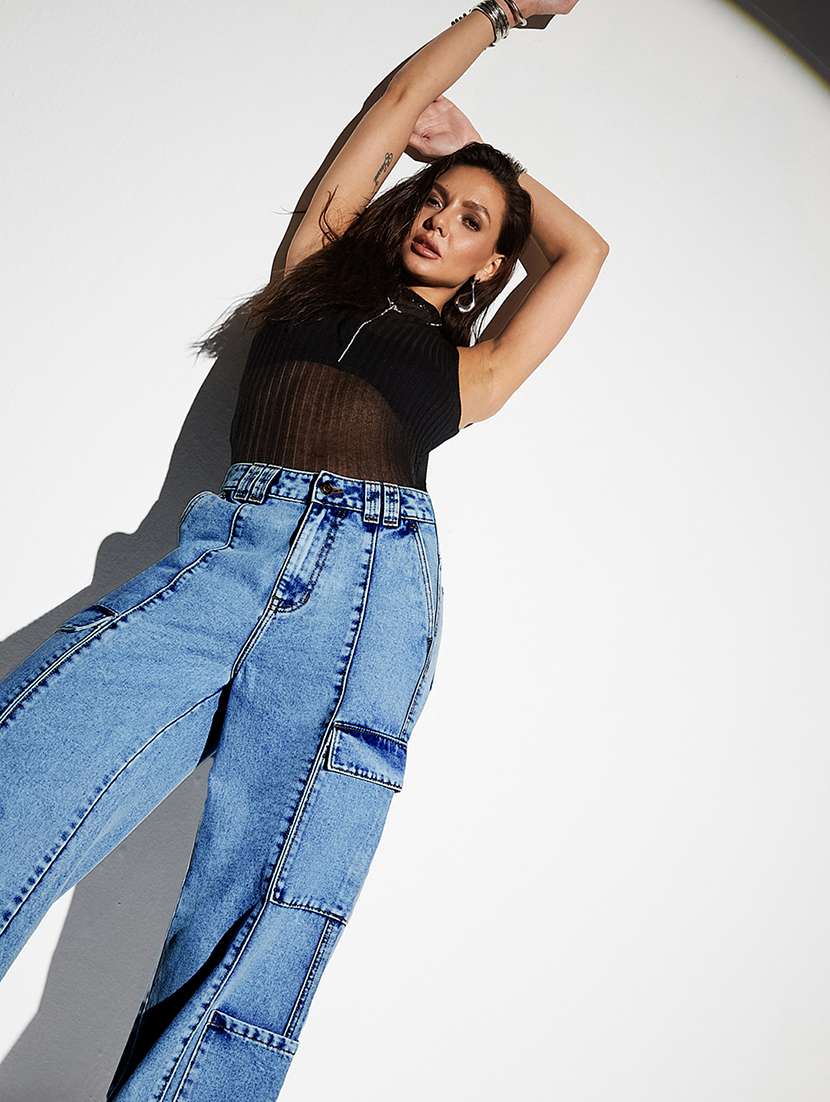 women blue denim jean - 22472515 -  Standard Image - 3