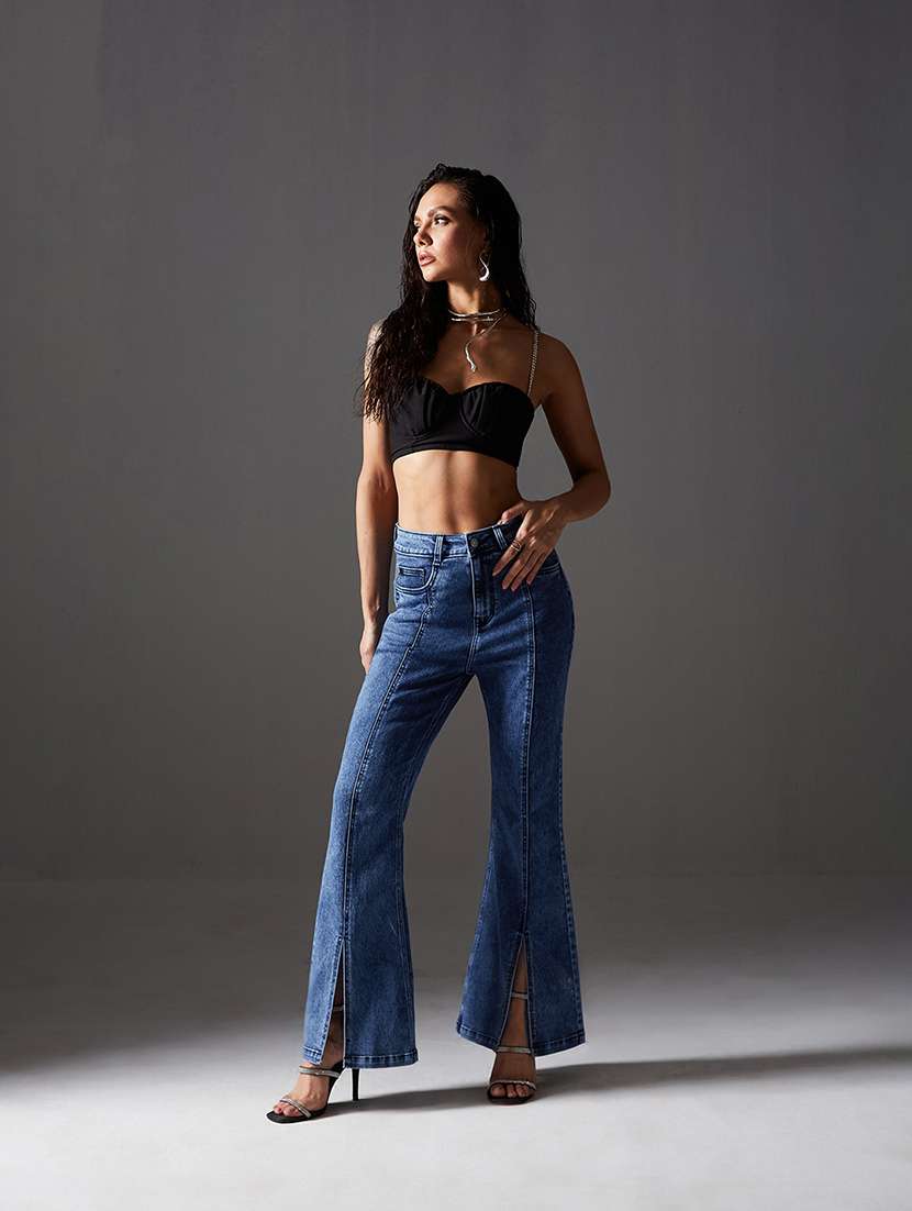 Women Navy Blue Denim Jean - 22472517 -  Standard Image - 3
