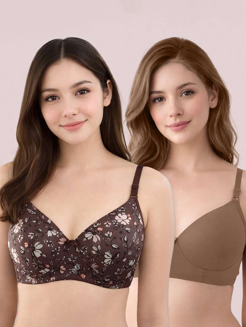 women multi colored solid  nylon regular bra