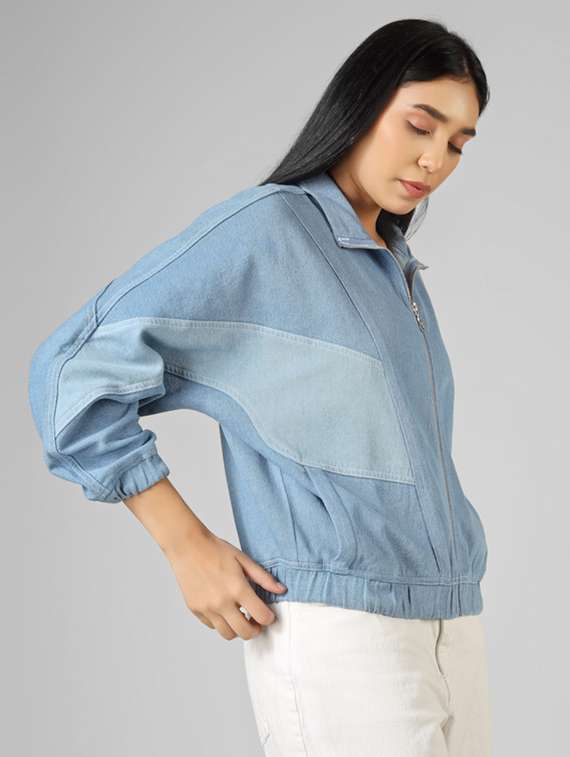 women blue denim jacket - 22472605 -  Standard Image - 3