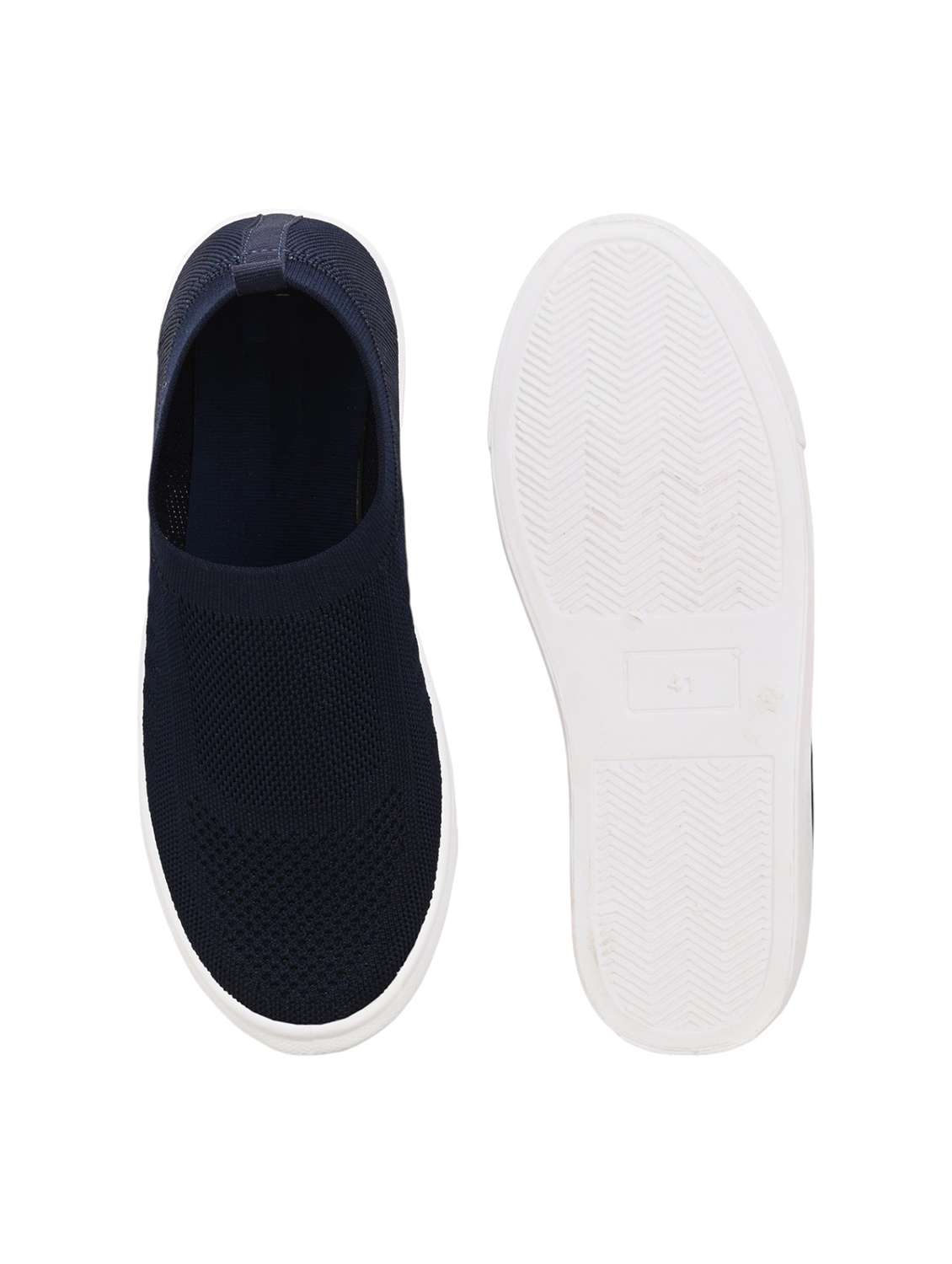 Men Solid Blue Slip On Sneaker - 22472799 -  Standard Image - 5