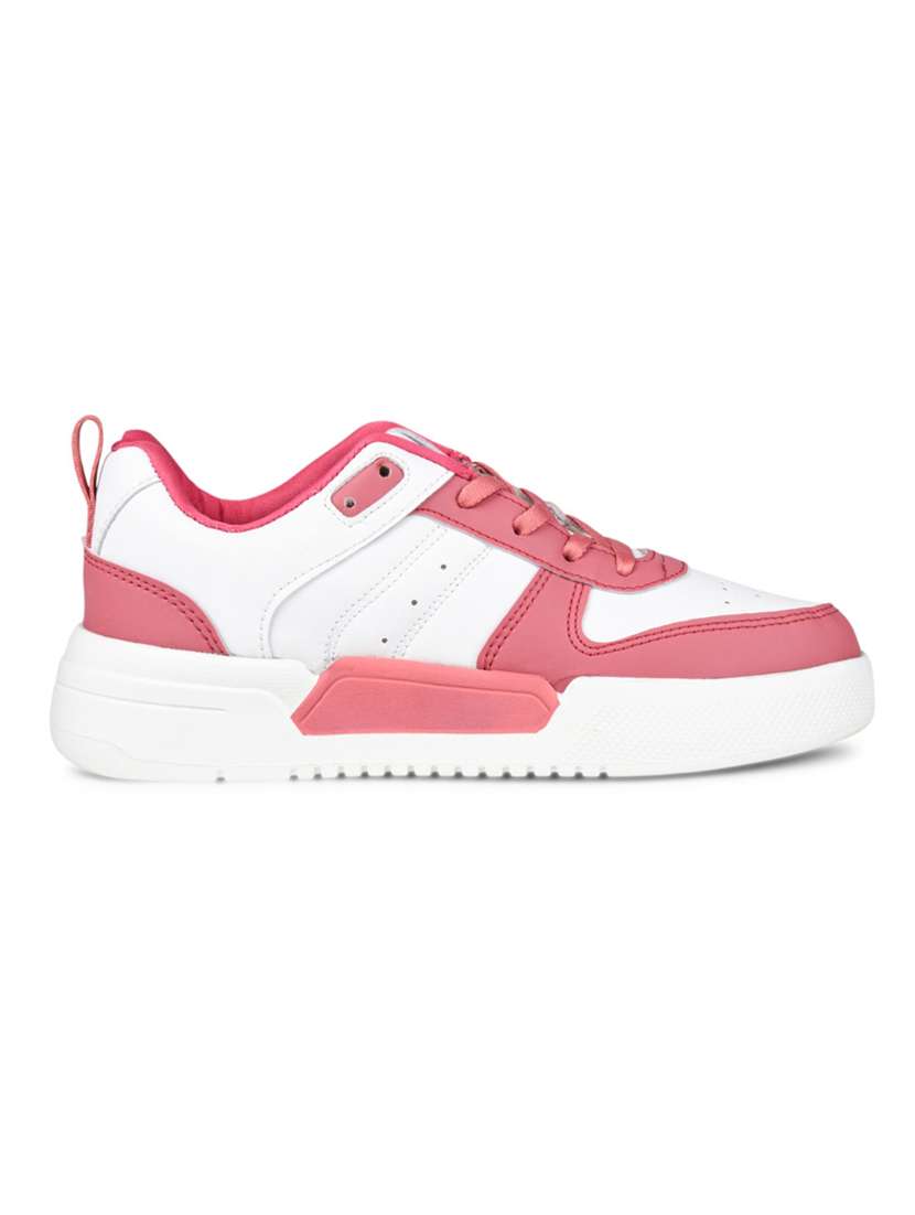 women pink lace-up casual shoe - 22472837 -  Standard Image - 3