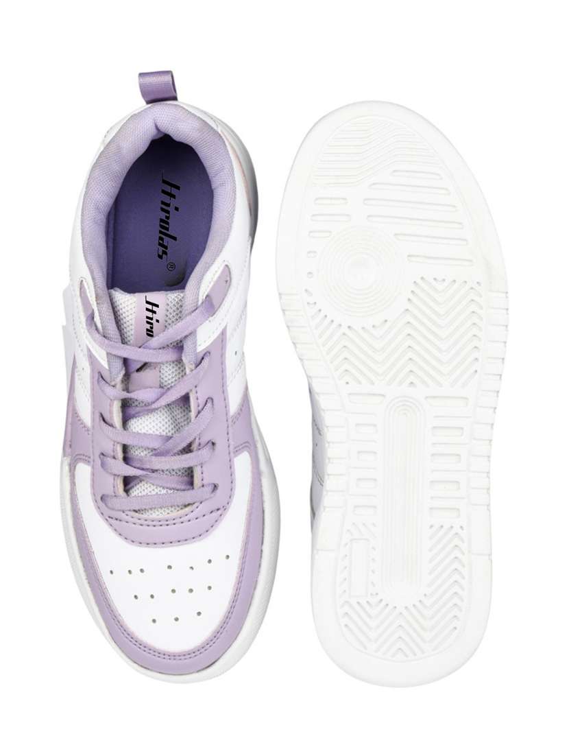women purple lace-up casual shoe - 22472838 -  Standard Image - 5