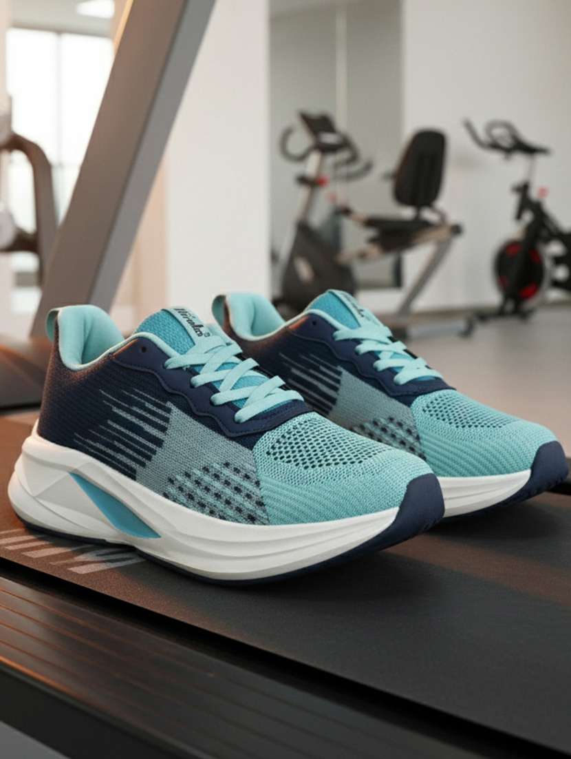 women color blocked lace-up sports shoe