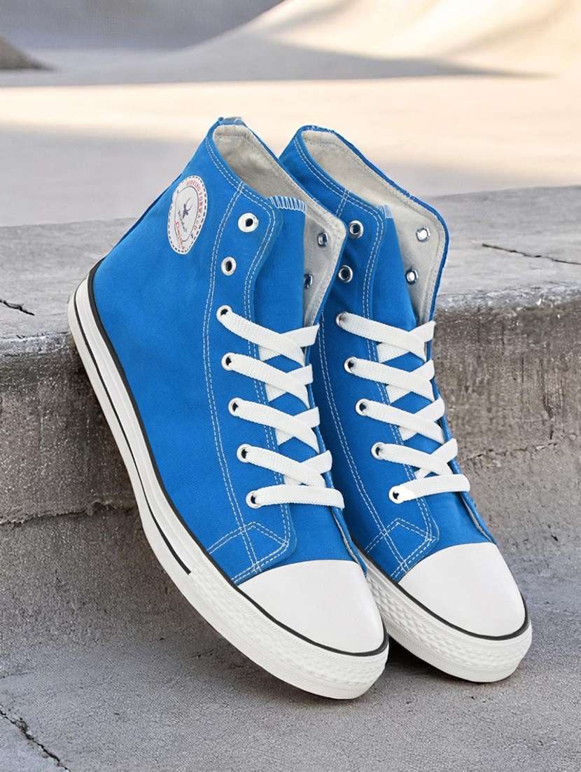 men solid lace up sneaker