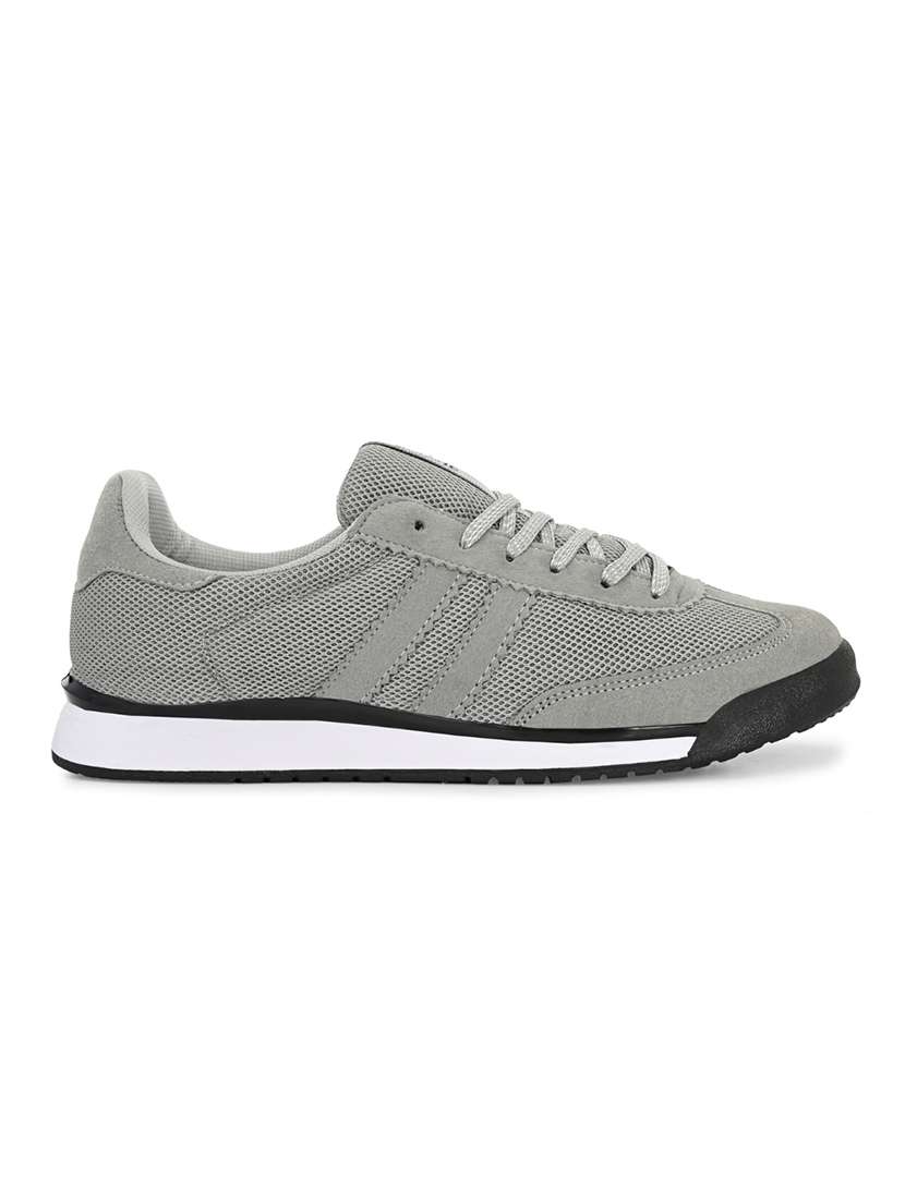 men grey lace up sneaker - 22472851 -  Standard Image - 3