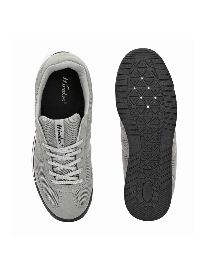 men grey lace up sneaker - 22472851 -  Standard Image - 5