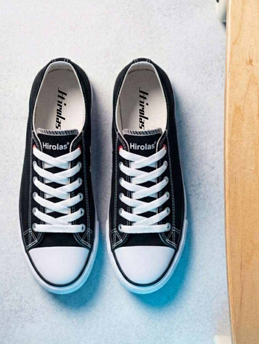 women black lace-up casual shoe