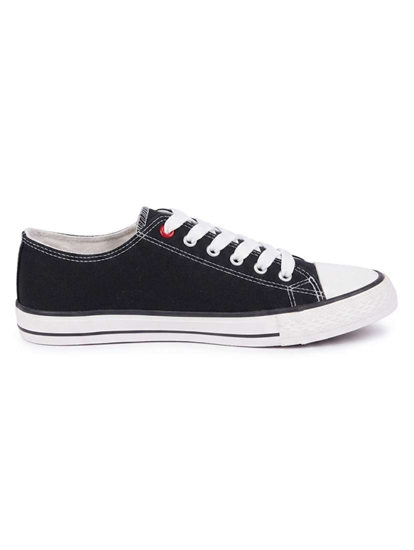 Women Black Lace-up Casual Shoe - 22472852 -  Standard Image - 3