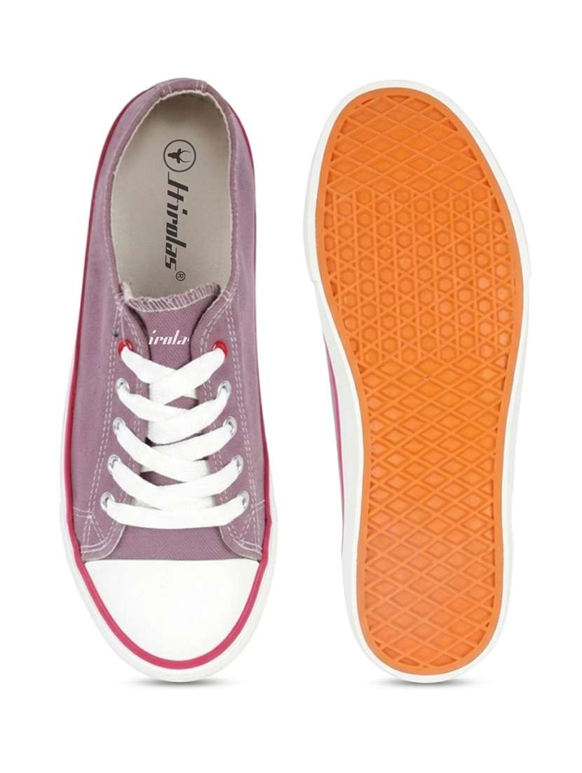 women solid lace-up casual shoe - 22472854 -  Standard Image - 5