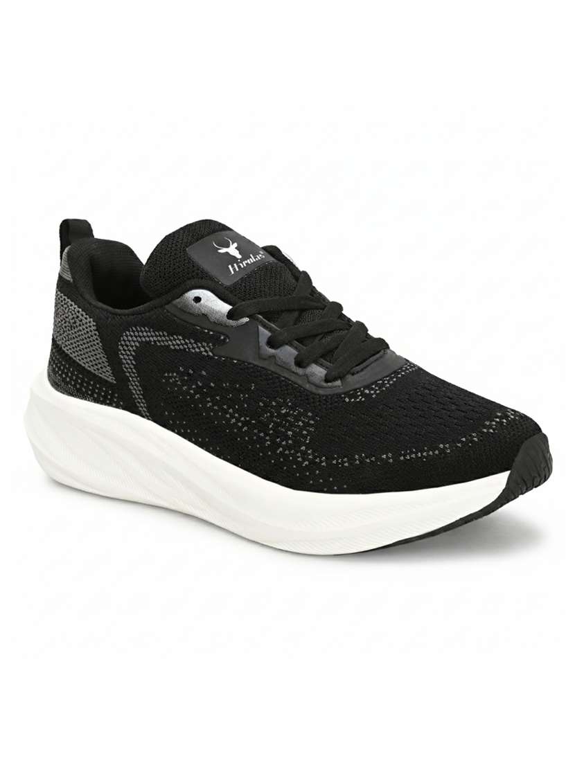 men solid black lace up shoe - 22472879 -  Standard Image - 3