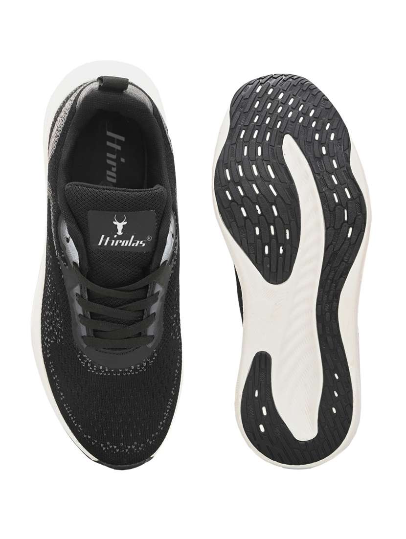 men solid black lace up shoe - 22472879 -  Standard Image - 5