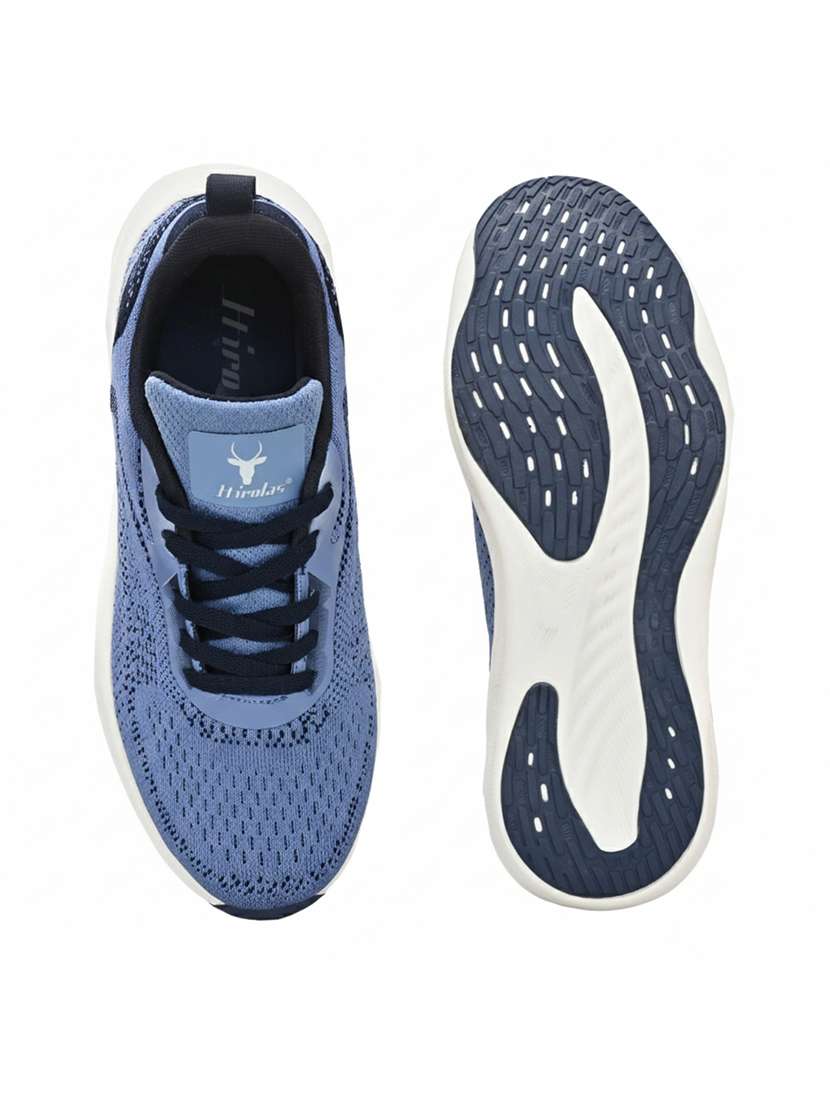 men solid blue lace up shoe - 22472880 -  Standard Image - 5