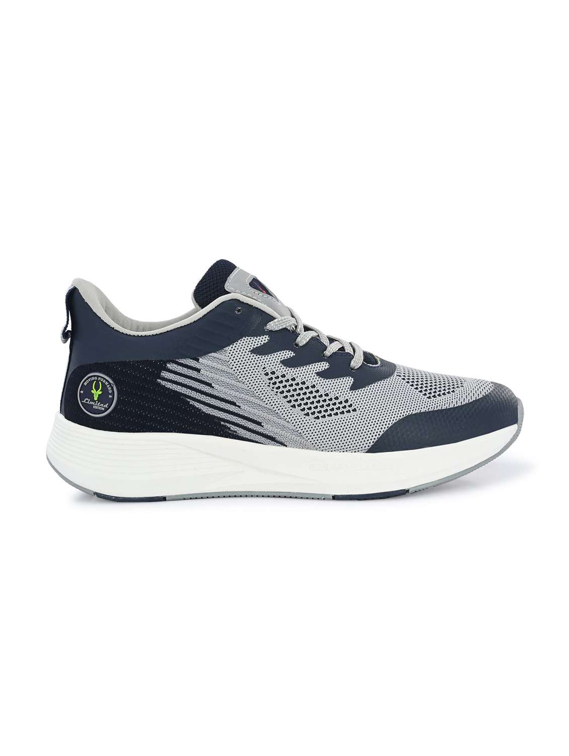 men solid grey lace up shoe - 22472882 -  Standard Image - 3