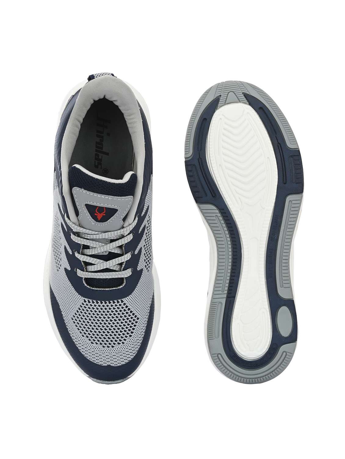 men solid grey lace up shoe - 22472882 -  Standard Image - 5